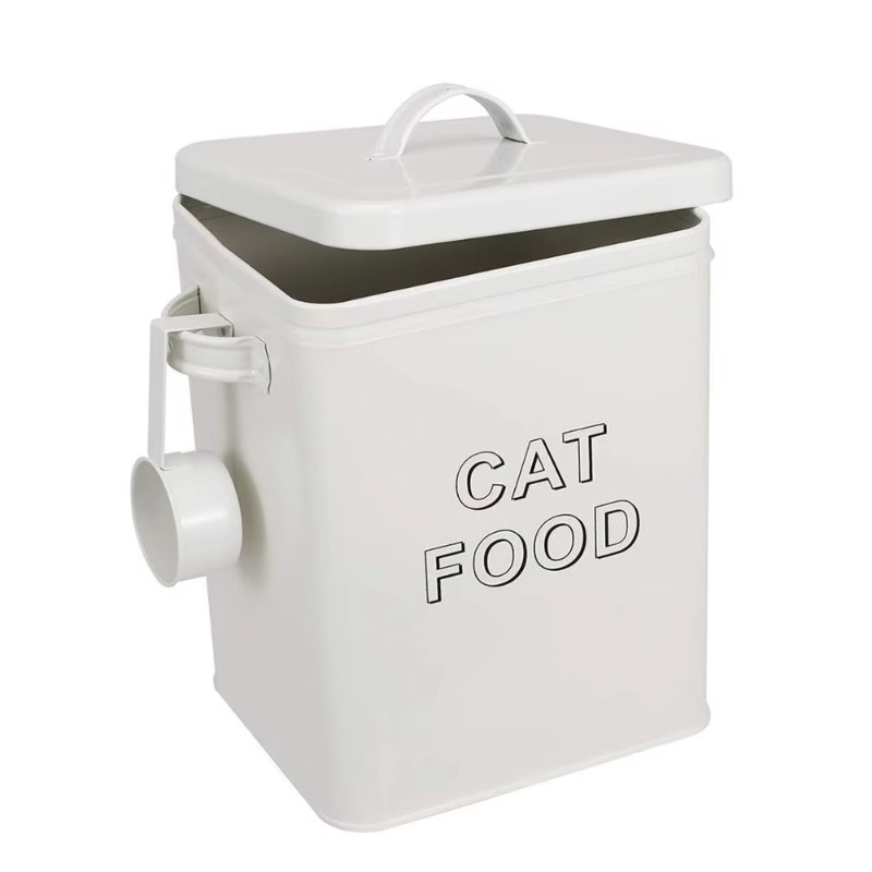 Tin Container Lid - Tempat Penyimpanan Makanan dan Camilan Anjing
