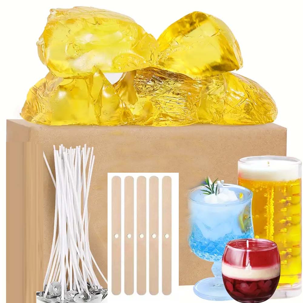 Candle Making Wicks - Lilin Jeli Gel Bening Kuning 200G