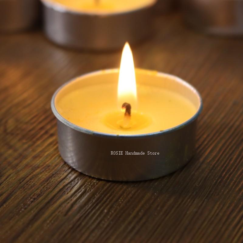 Kraft Box Candle - Kotak aluminium bundar lilin teh kosong