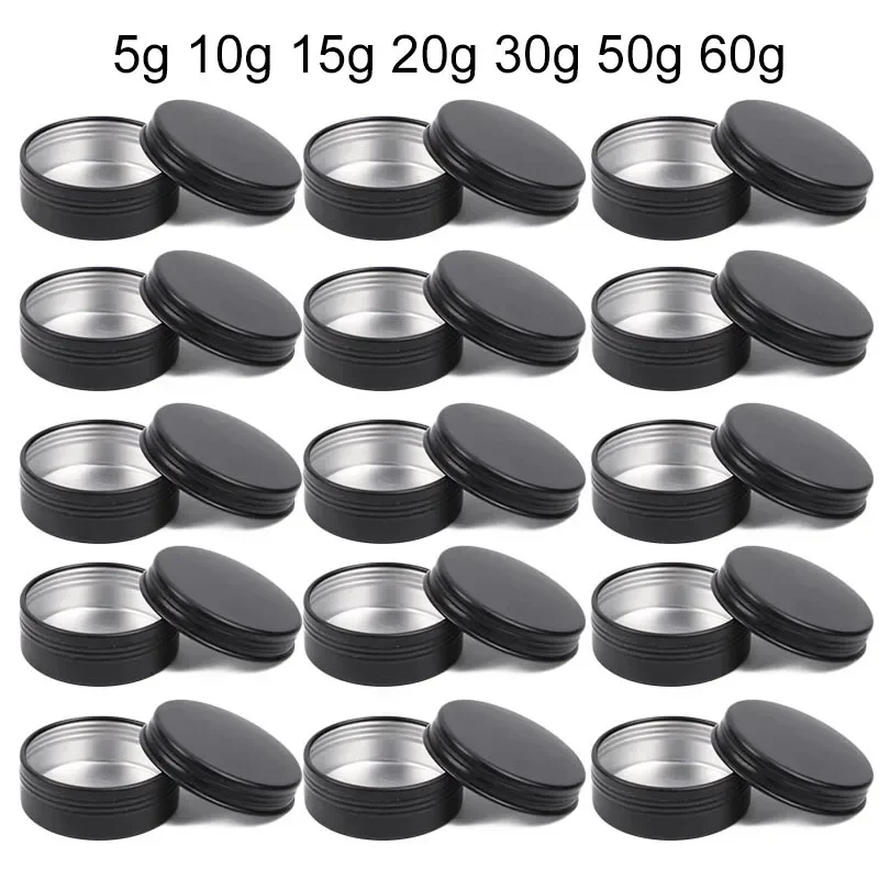 Tin Container Lid - 50 Buah Stoples Lilin Hitam dengan