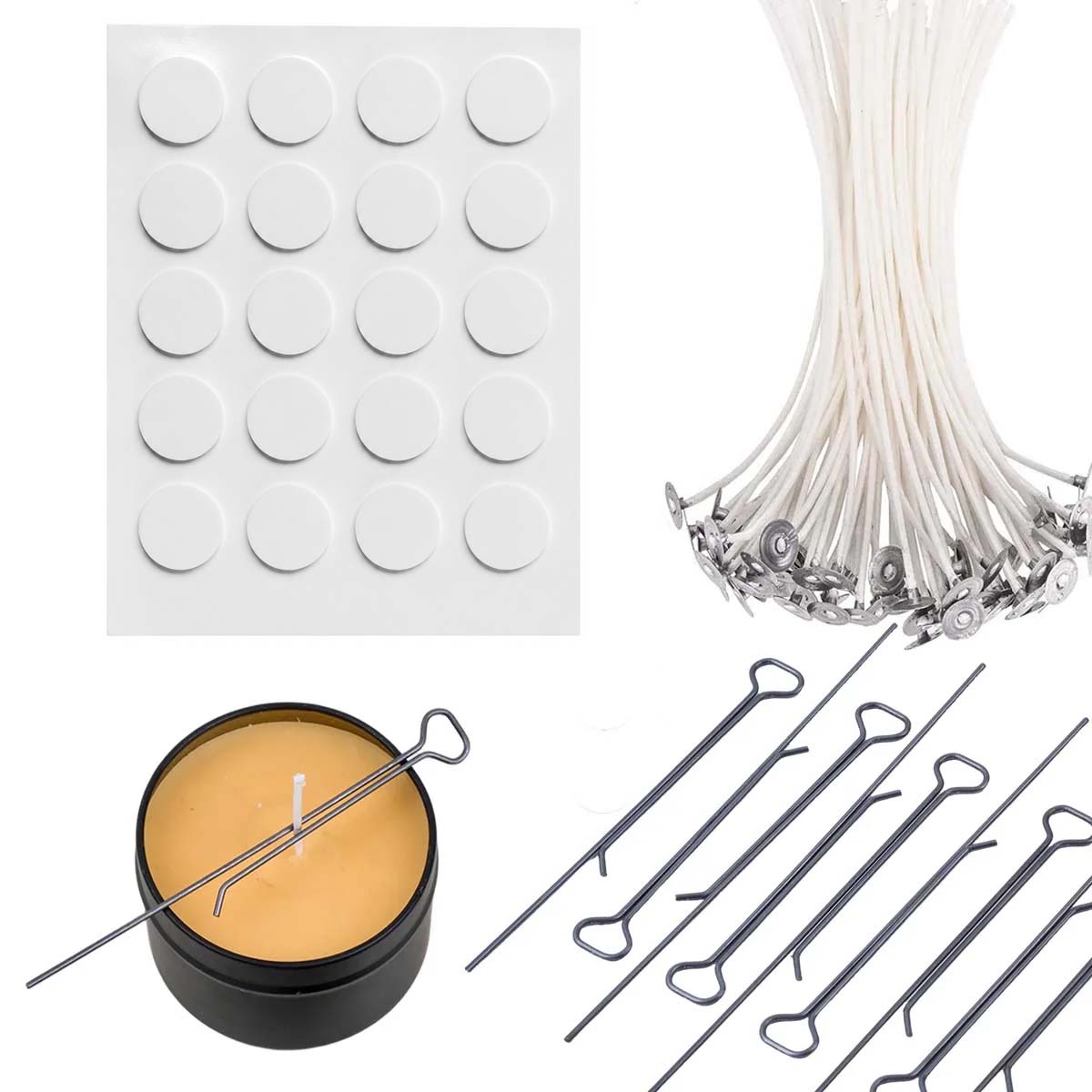 Candle Making Wicks - 5/10 Buah Penjepit Sumbu Lilin 11Cm/4.3Inch,