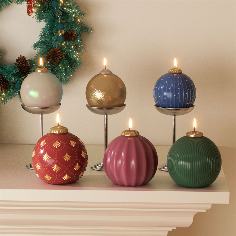 Xmas Candle Making - Cetakan Lilin Natal Nicole Bentuk Bola