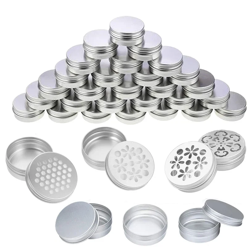 Tin Container Lid - 10 Buah Stoples Aluminium Bulat Kosong