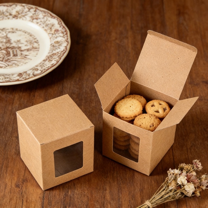 Kraft Box Candle - Kotak Kertas Kraft Coklat dengan Jendela