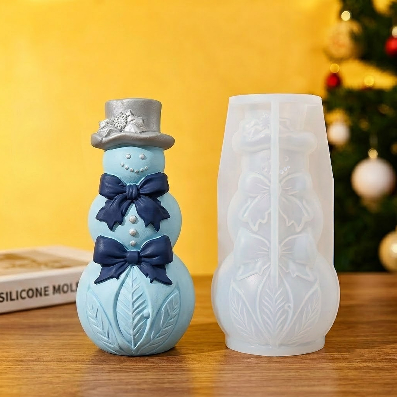 Cetakan Silikon Manusia Salju  - Xmas Candle Making ulasan dan harga