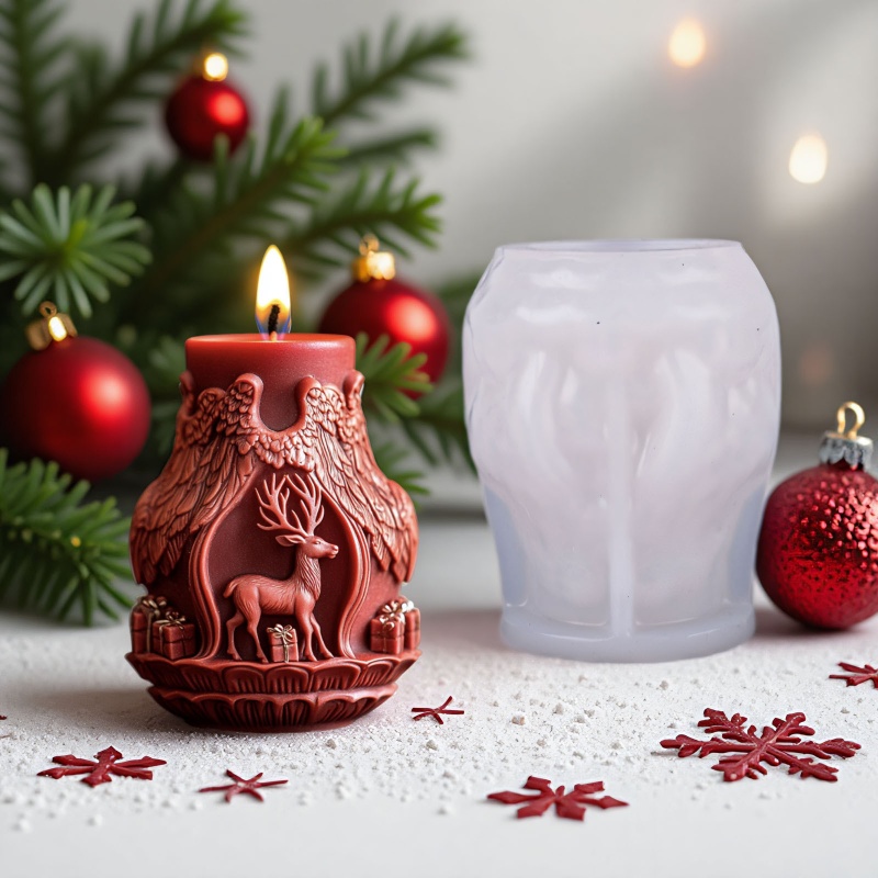 Cetakan Silikon Natal 3D Buata - Xmas Candle Making ulasan dan harga