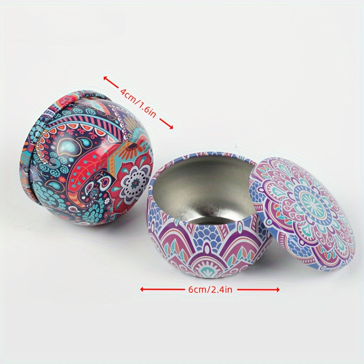 12 buah kaleng lilin cetak bun - Tin Container Lid ulasan dan harga