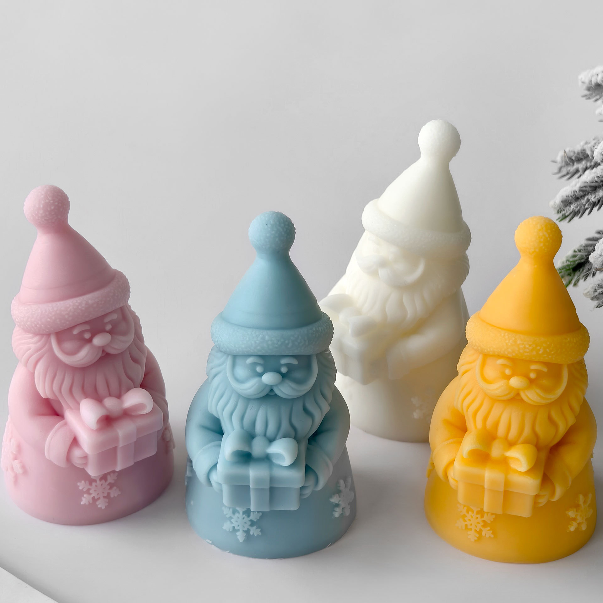 Kotak Hadiah Santa Klaus Cetak - Kraft Box Candle ulasan dan harga