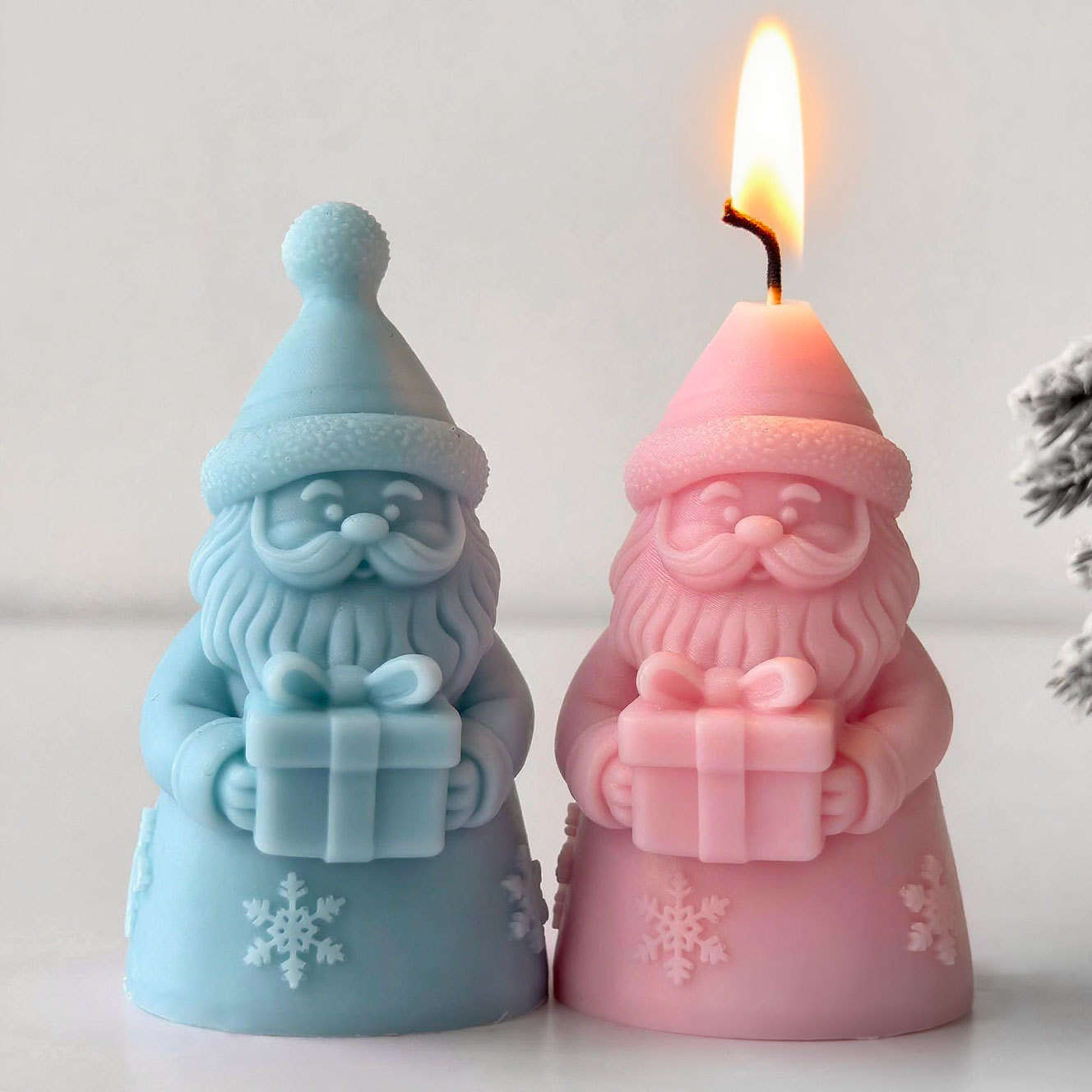 Kotak Hadiah Santa Klaus Cetak - Kraft Box Candle ulasan dan harga