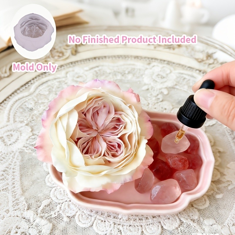 1 buah cetakan berbentuk mawar - Candle Making Austin ulasan dan harga