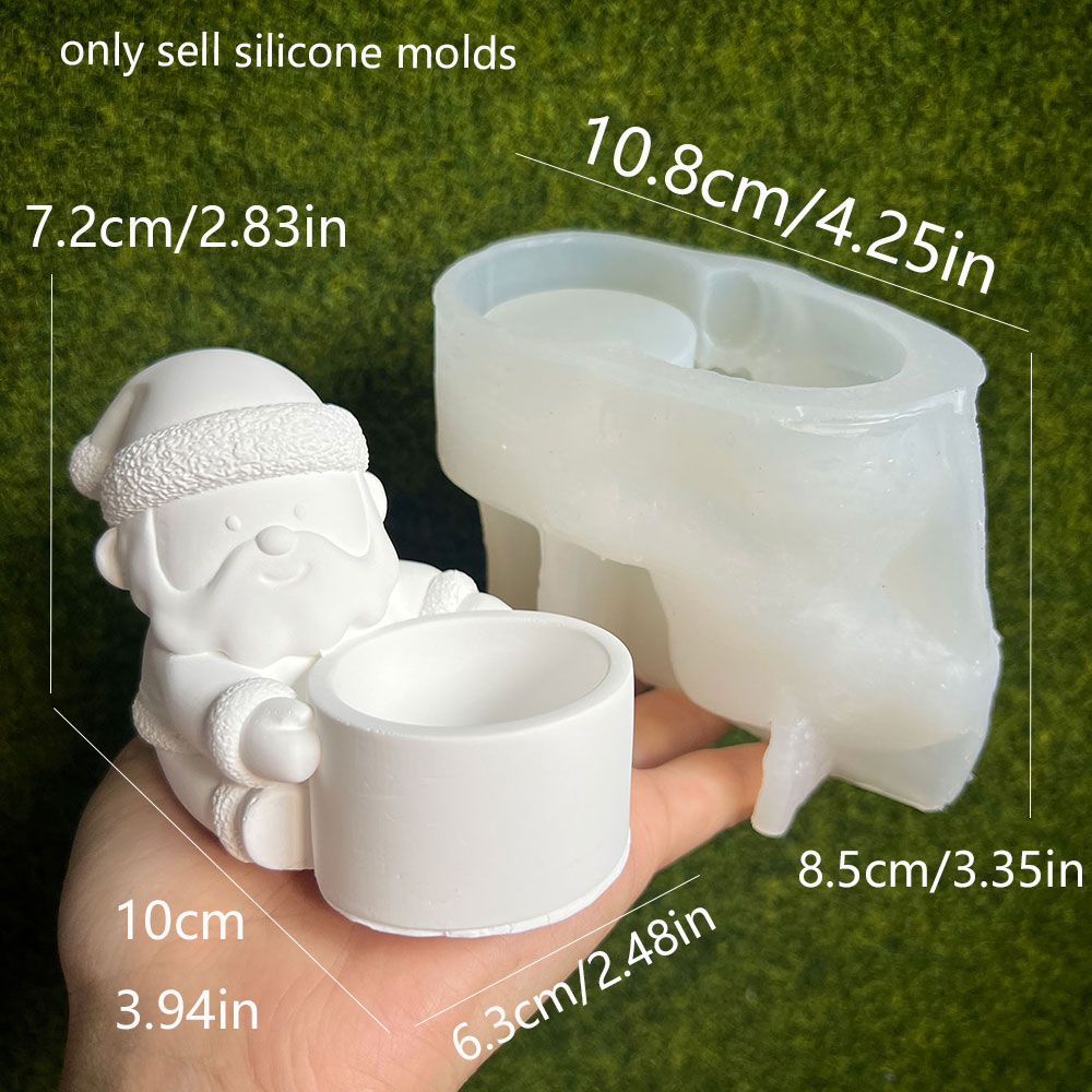 Cetakan Silikon Tempat Lilin S - Xmas Candle Making ulasan dan harga