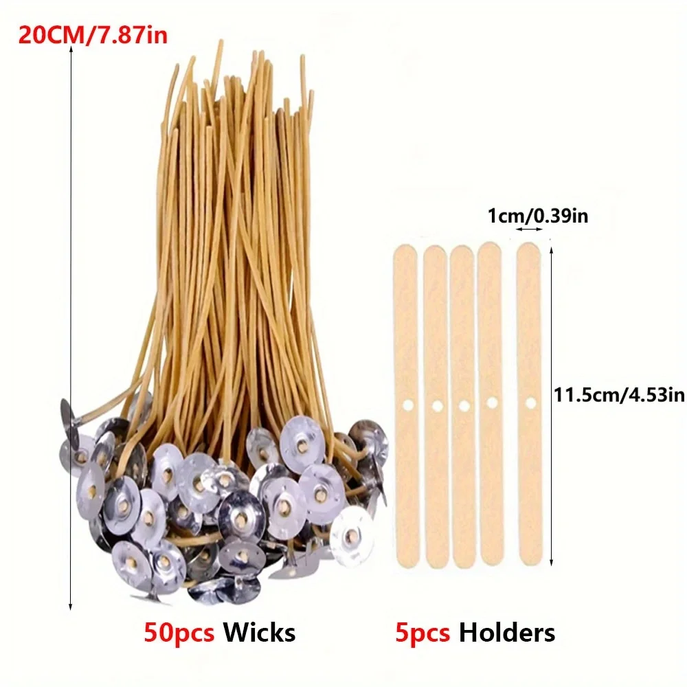 Sumbu Lilin 50 Buah 8 Inci Sum - Candle Making Wicks ulasan dan harga