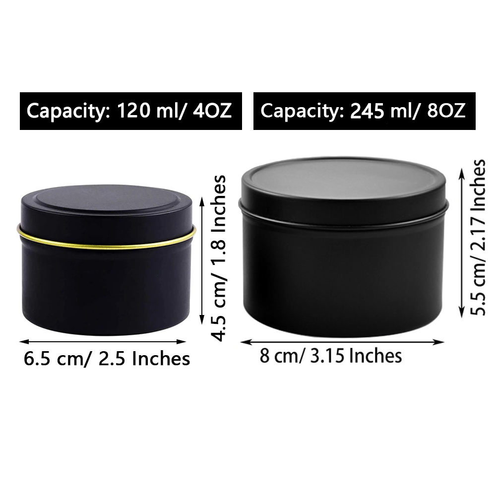 Kaleng Lilin 4oz/8oz dengan Tu - Tin Container Lid ulasan dan harga