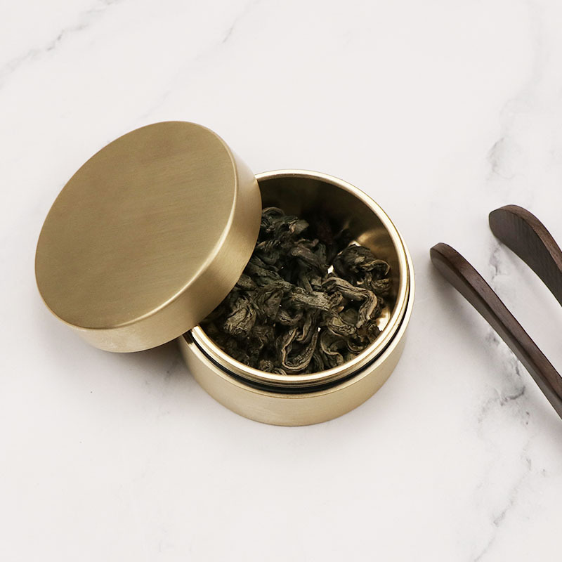 Kotak obat kuningan, perhiasan - Tin Container Lid ulasan dan harga
