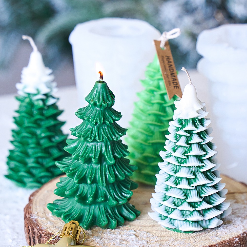 Cetakan Lilin Silikon Pohon Na - Xmas Candle Making ulasan dan harga