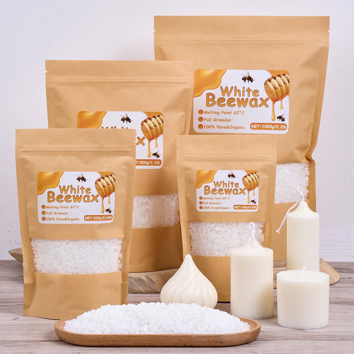 Lilin Lebah Putih Bahan Lilin  - Candle Making Wicks ulasan dan harga