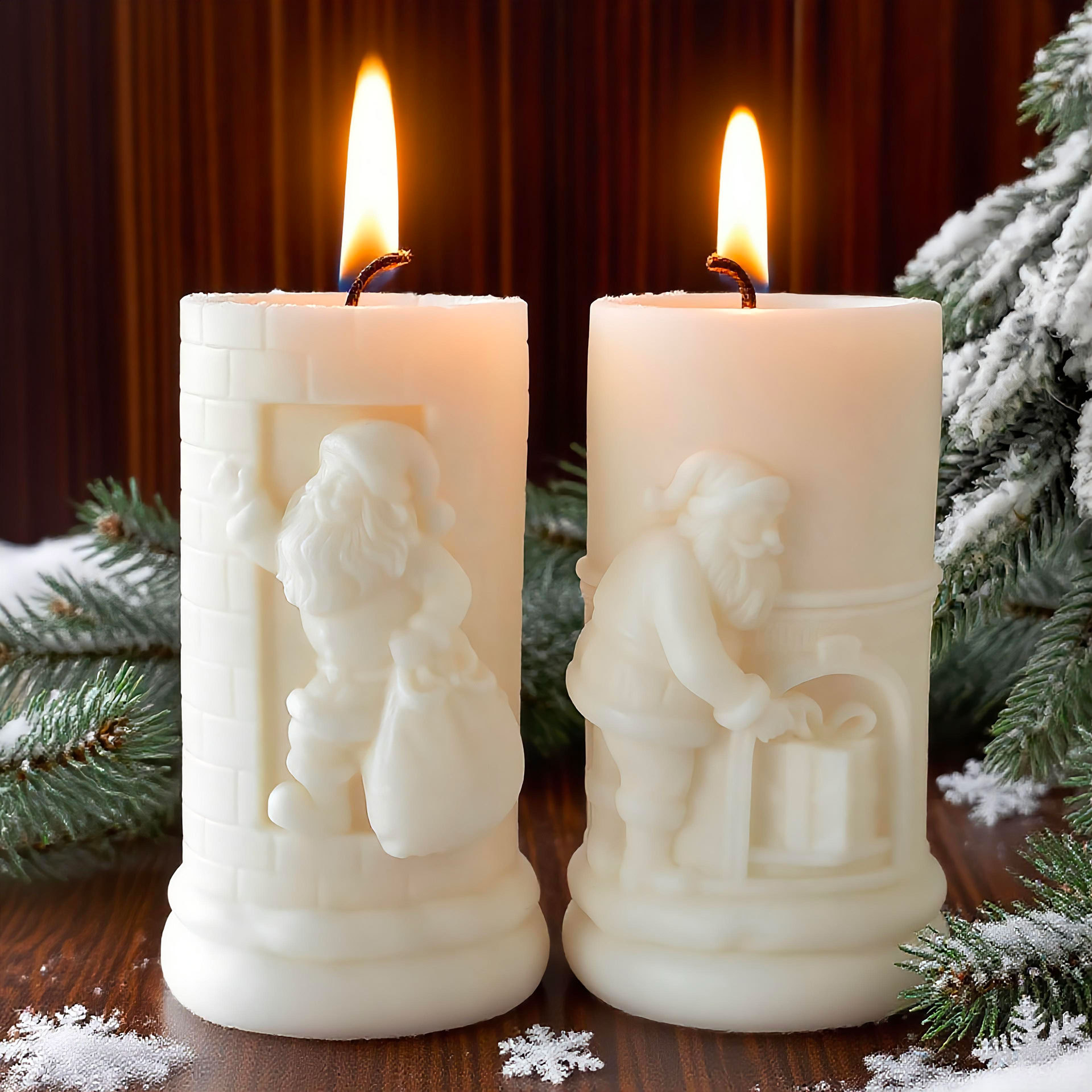 Cetakan Lilin Natal Santa Clau - Xmas Candle Making ulasan dan harga