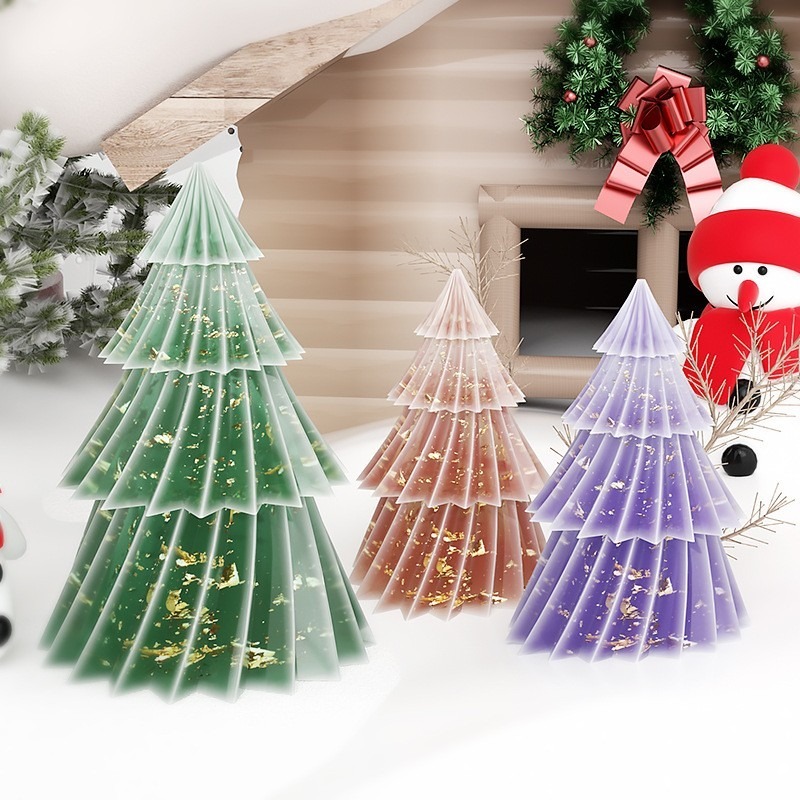 2 Ukuran Cetakan Silikon Pohon - Xmas Candle Making ulasan dan harga