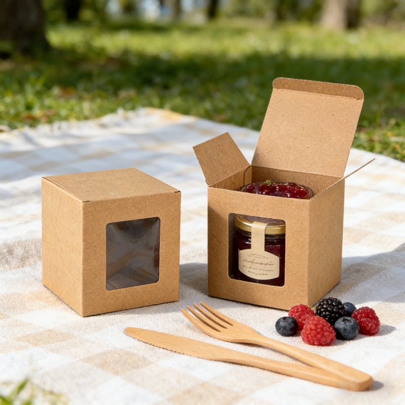 Kotak Kertas Kraft Coklat deng - Kraft Box Candle ulasan dan harga
