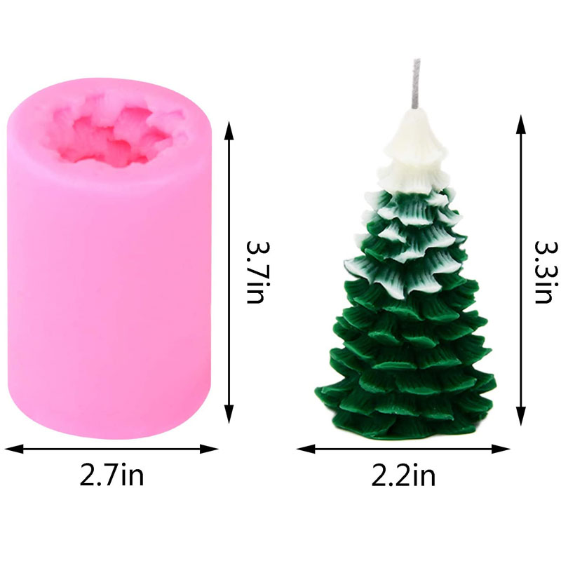 Cetakan Lilin Pohon Natal 3D C - Xmas Candle Making ulasan dan harga